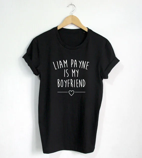 Футболка Liam Payne is my boyfriend модная футболка унисекс с блоггером большого размера и