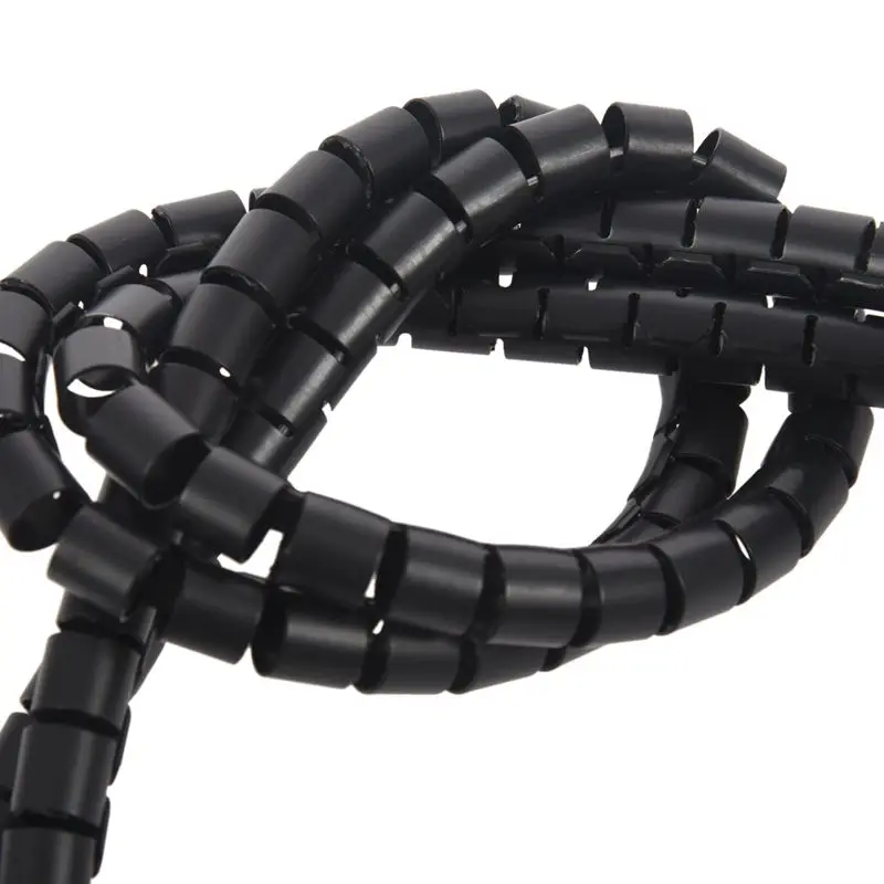 2 м 10 мм внутренний диаметр. Черная спиральная оболочка Кабельный органайзер