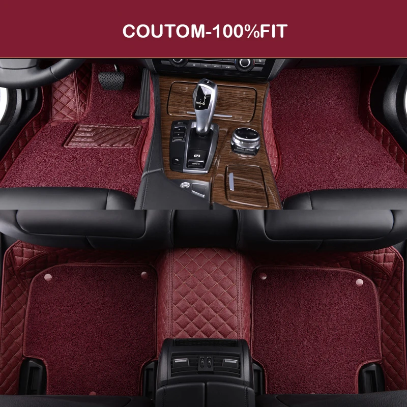 

HLFNTF Double Custom car floor mats For Chevrolet cruze aveo captiva lacetti Sail Malibu Automatic TRAX LOVA car accessorie