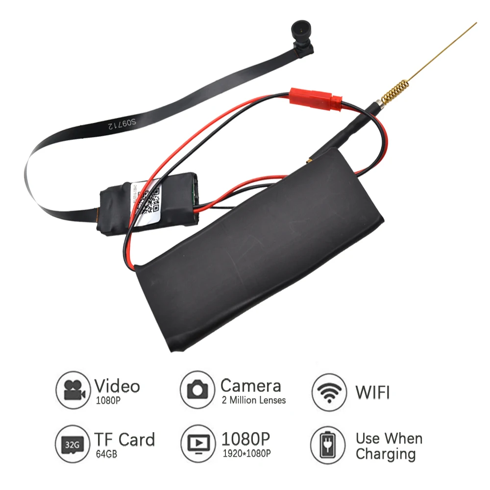 DIY камера Мини Wifi Full HD 1080 P видеокамера P2P Обнаружение движения видео безопасность