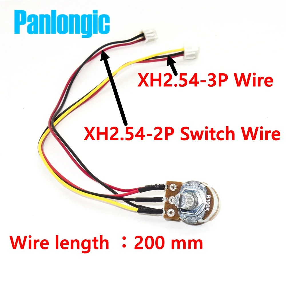 Panlongic 5 PCS WH148 B100K OHM Linear Taper Rotary Potentiometer Speed Control Regulator Knob Function 100KB Pot Knobs Switch on. --> Потенциометр вращательного типа Panlongic 5 шт. WH148 B100K OHM с линейной характеристикой, регулятором скорости и фу