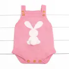 Детский трикотажный комбинезон с кроликом и хвостом