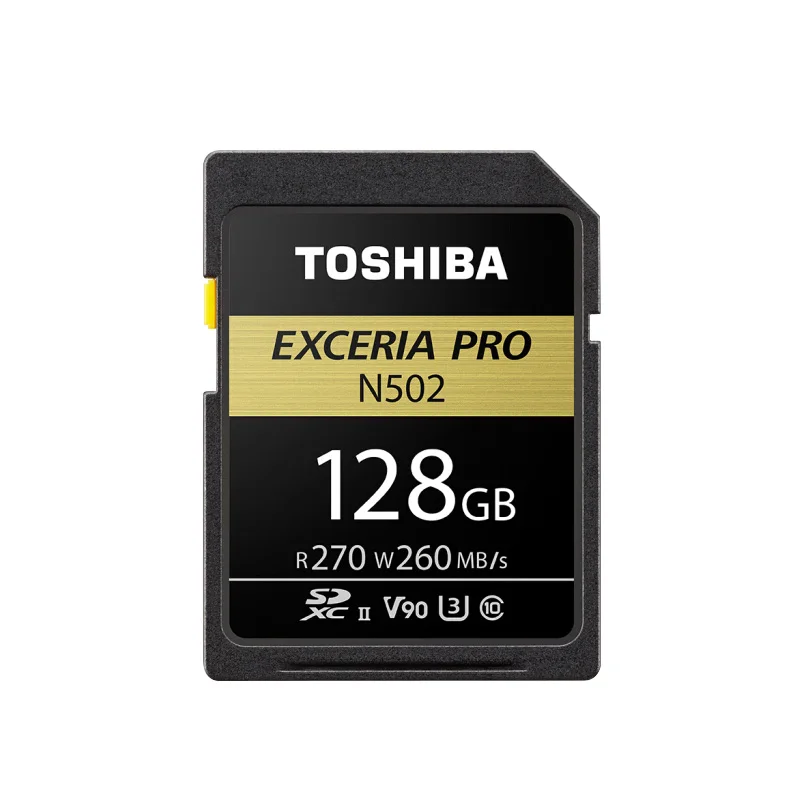 128GB Оригинальная sd-карта TOSHIBA EXCERIA Pro N502, 270 МБ/с./с, 32 ГБ, 64 ГБ, V90, класс 10, 128 ГБ, U3, UHS-II, карта памяти для Full HD, 8 k, видеокамера - Емкость: 128GB