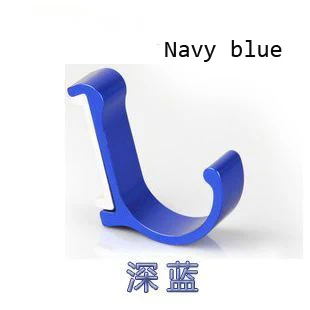 Navy blue Алюминиевая отделка, яркие цвета, вешалка для одежды, полотенца, пальто, крючок для халата, декоративные крючки для ванной комнаты, настенные - Цвет: Navy blue