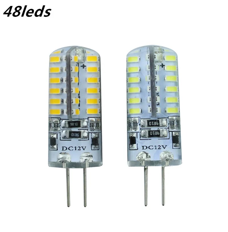 G4 24 светодиодный 32 48 Светодиодный 64 лампы 3014SMD хрустальный светильник DC12V/AC12V AC220V