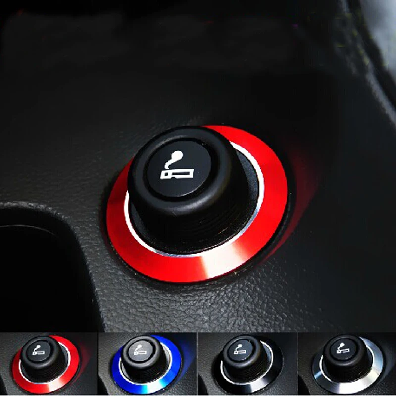 

Color Cigarette Lighter Decoration Trim Ring Sticker for Chevrolet Chevy Cruze Sedan Hatchback Decor 2009 - 2016 Accessories