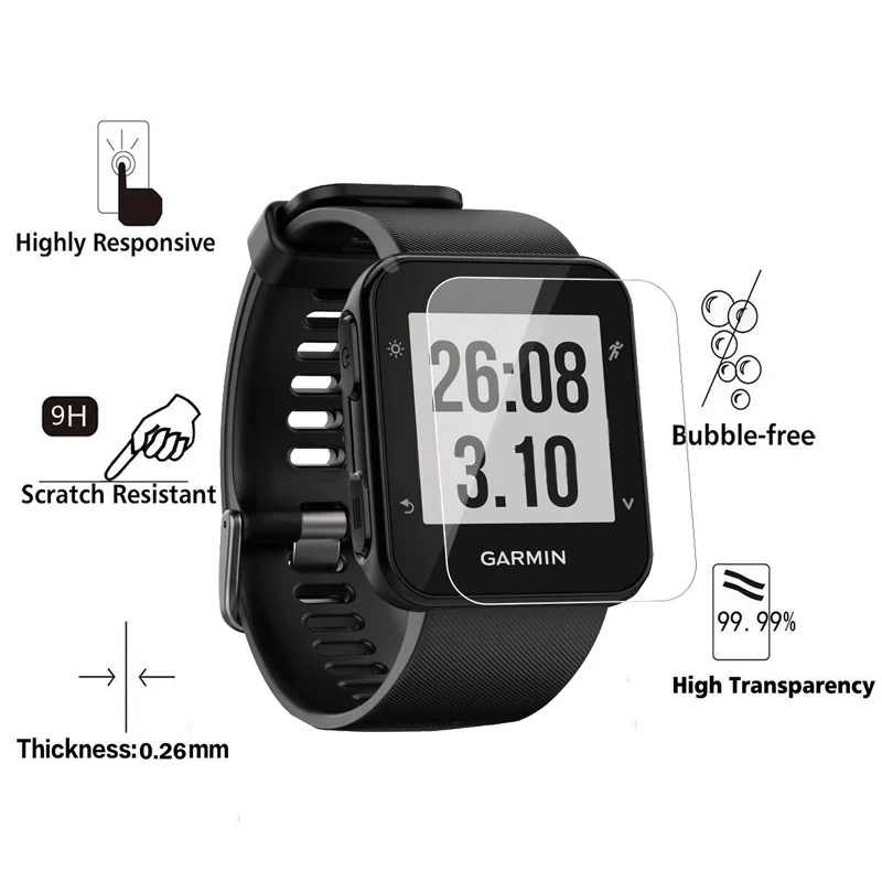 Закаленное стекло HOPELF для Garmin Forerunner 35 2 шт. защитное экрана закаленное стекло|tempered