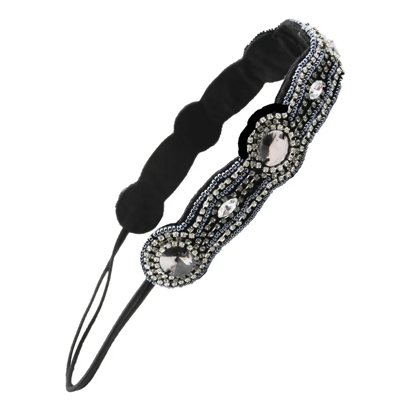 Модный женский ободок для волос со стразами|banding band|beading elasticelastic bead |