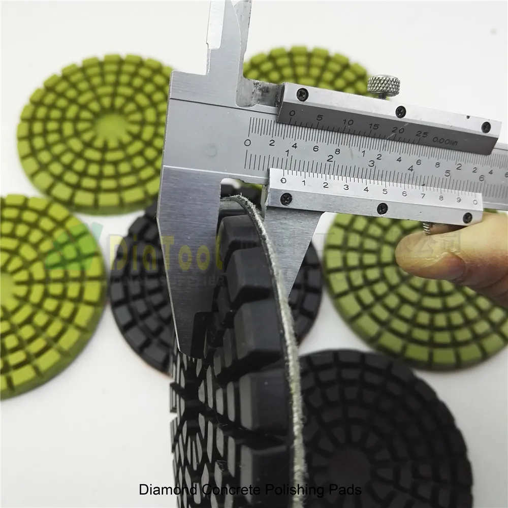 

SHDIATOOL 8pcs 100mm thickened Resin bond diamondconcrete floor renew polishing pads #100 concrete sanding discs