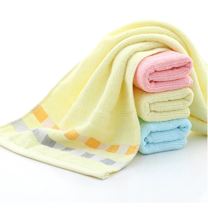 Высококачественное клетчатое хлопковое банное полотенце для рук удобное мягкое