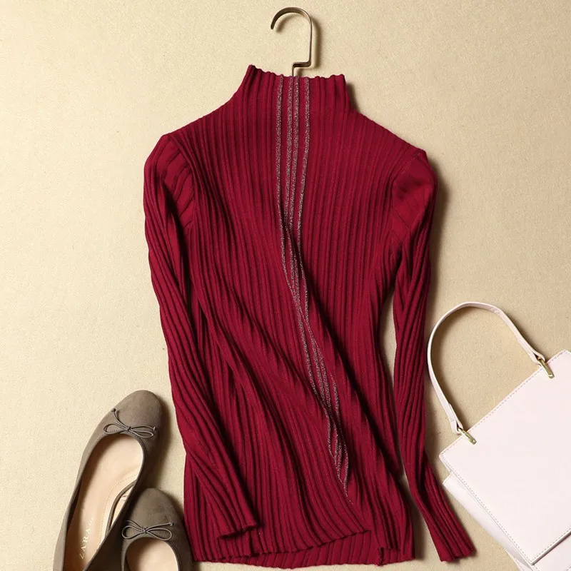 2018 New Arrival Autumn Sweater Slim Women Sweaters And Pullovers Casual Fashion Turtleneck Long Sleeve Knitted Pull Femme | Женская