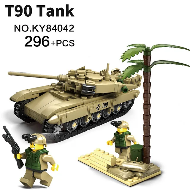 84042 No Box KaZi строительные блоки модель военный Мамонт M1A2 T90 Танк DIY транспортное средство 33 метод сборки совместимые блоки для детей игрушки - Цвет: 84042 No Box