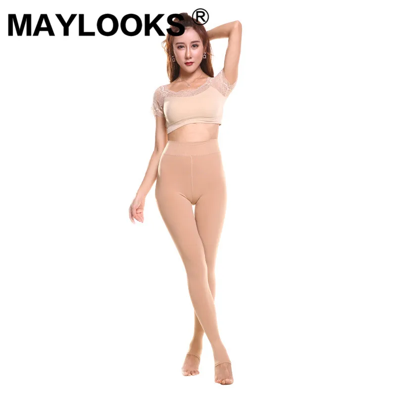 Maylooks 2019 новых осенью и зимой коготь дракона волос один Штаны леггинсы нейлоновая