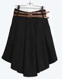 Новое поступление осень зима шерстянные юбки для женщин большие размеры средняя