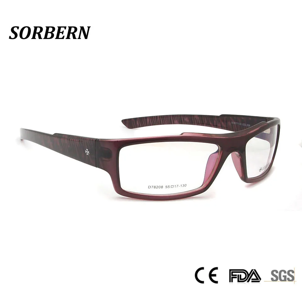Ультралегкие спортивные очки SORBERN TR90 оправа для оптических очков квадратные