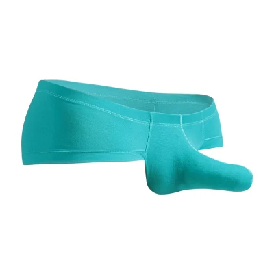 Однотонное модальное Мужское нижнее белье сексуальные обтягивающие трусы