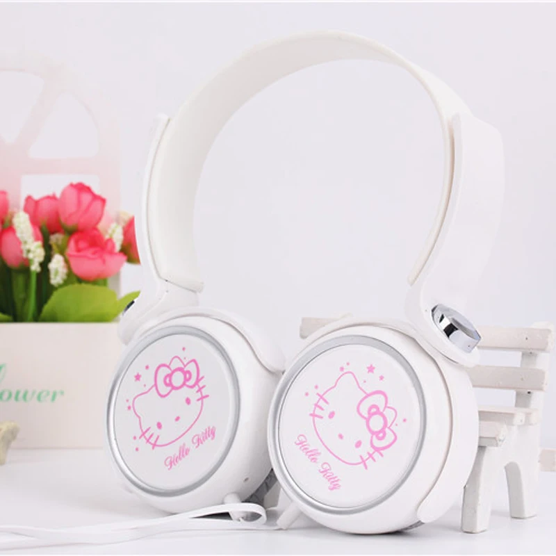 Мультяшный наушник гарнитура милые наушники hello kitty для мобильного телефона