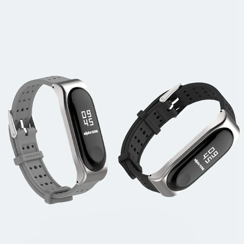 Mi jobs для xiaomi mi Band 4 3 ремешок дышащий силиконовый браслет для xiaomi mi band 4 3 умные аксессуары сменный ремешок
