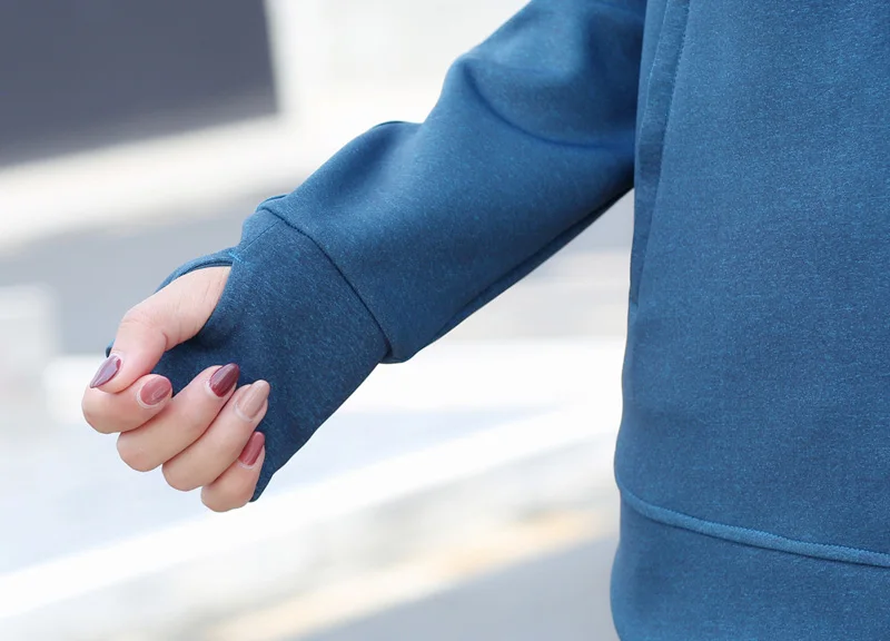 Профессиональная спортивная куртка с длинными рукавами Женская на молнии для