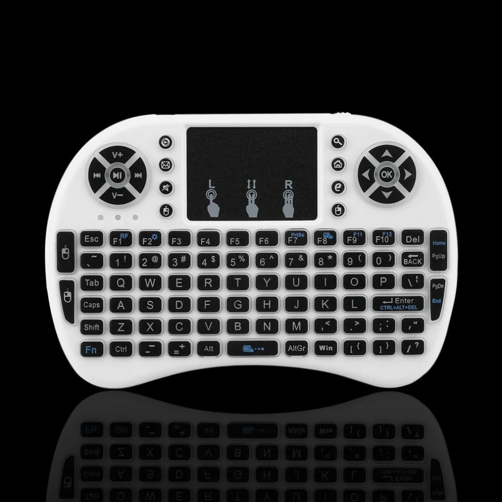 Беспроводная мини-клавиатура с подсветкой 2,4 GHz Air mouse с подсветкой сенсорная панель для Android tv BOX