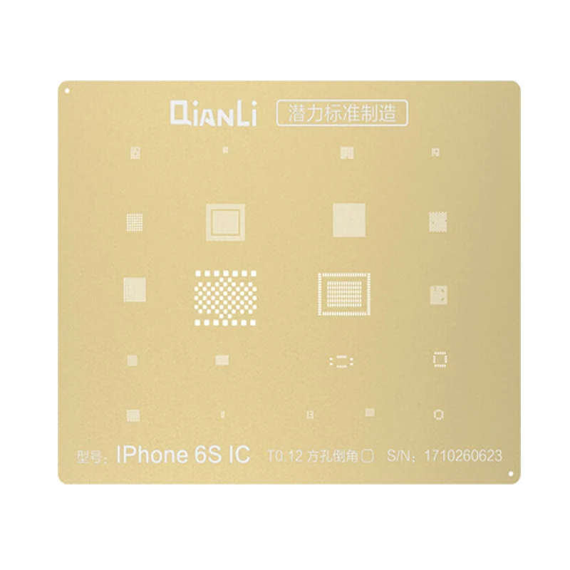 Qianli 3D IC чип набор трафаретов для пайки BGA Оловянная растительная сетка для припоя нагревательный шаблон для iPhone XS 8 7 6S 6 5S 5