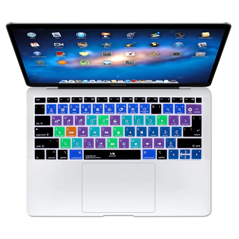 A1932 Final Cut Pro X ярлыки протекторная кожа для Apple MacBook Air 13 &quot2018 2019 Retina дисплей