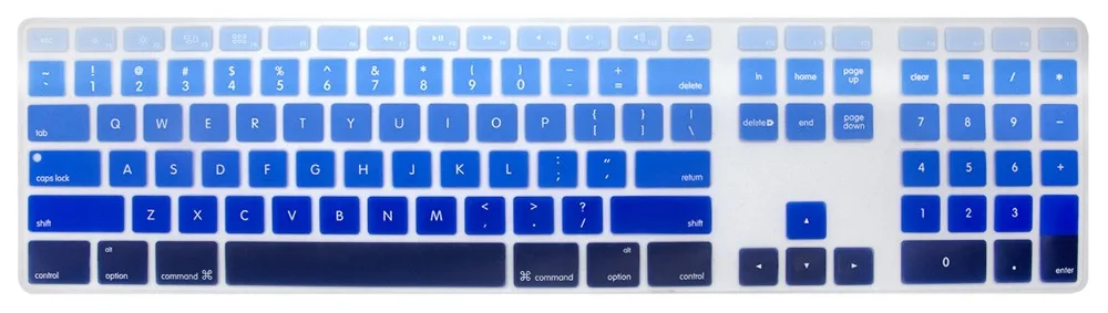 Для Apple iMac настольный протектор Flim красочная силиконовая крышка клавиатуры с цифровой клавиатурой для Apple iMac G5/G6 A1243