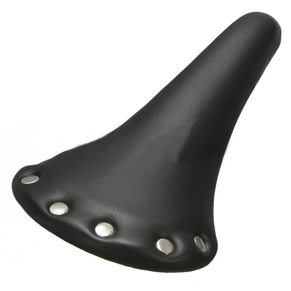 Черное крутое винтажное Ретро заклепочное дорожное седло для велосипеда Fixie