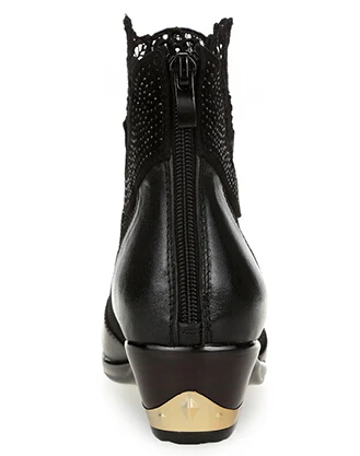 Женские летние сандалии из натуральной кожи с кружевом и перламутром|boots ladies|ankle