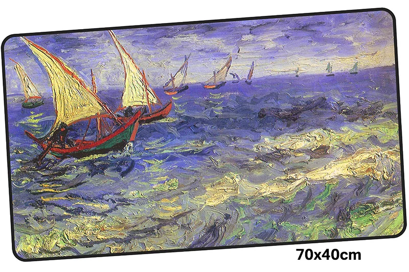 Size 700x400X3MM Ван Гог геймерский коврик для мыши 700x400X3 мм игровой коврик для мыши Большой HD блокнот с рисунком pc Аксессуары для ноутбука padmouse эргономичный коврик - Цвет: Size 700x400X3MM