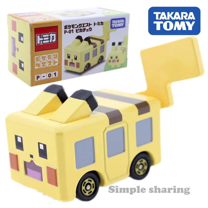 Takara TOMY Dream Tomica Покемон фигурки Пикачу модель миниатюрная литая под давлением