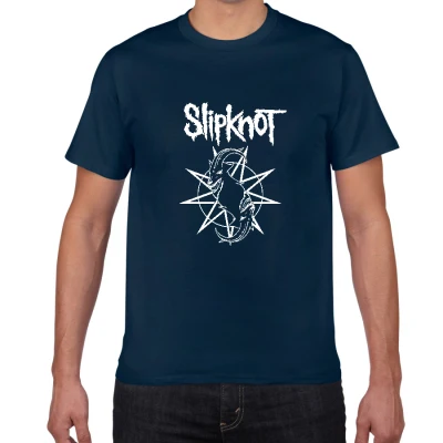 W345 purplish blue Новая волна американского тяжелого металла Slipknot Футболка мужская металлическая лента хлопок футболка хип хоп Уличная крутая мужская одежда - Цвет: W345 purplish blue