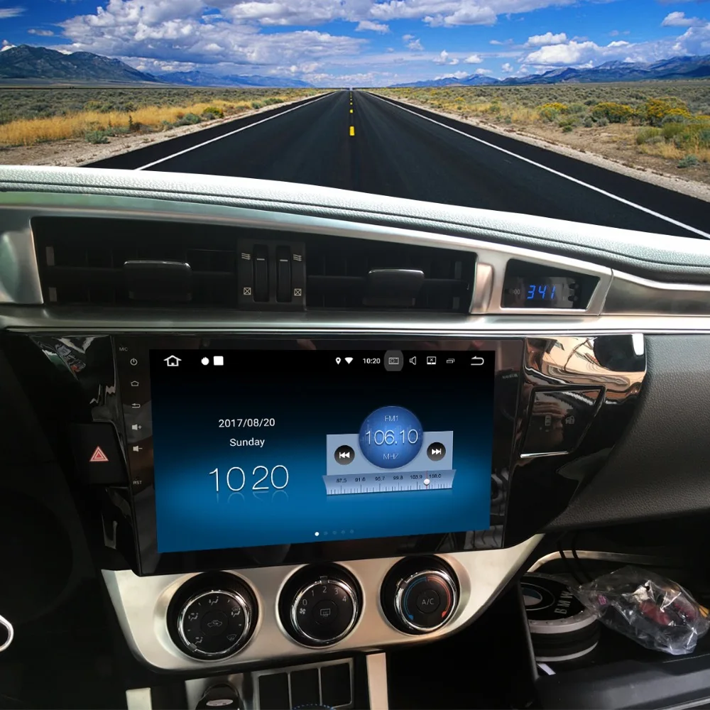 Автомобильное радио GPS Android 9 0 1 Din для Toyota Corolla 2014 2015 2016 4 ядерный мультимедийный