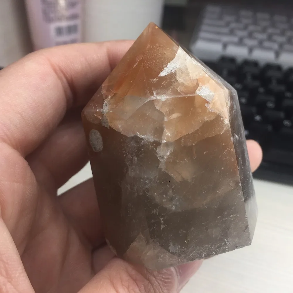 163 г Высокое Качество грубого заживления Rutilated Quartz Point рейки палочка натуральный