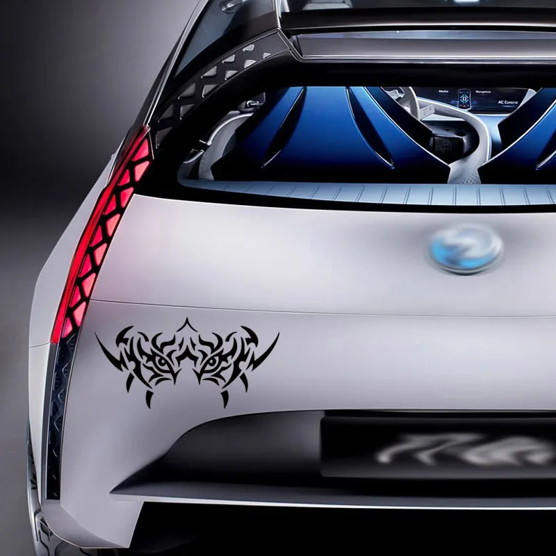 Автомобильная наклейка глаза тигра виниловая на зеркало для украшения окон и