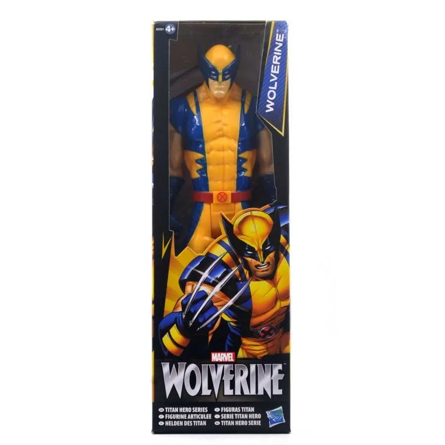 wolverine with box 30 см Marvel Мстители игрушки танос Халк Бастер человек паук Железный человек Капитан Америка Тор Росомаха Черная пантера фигурка куклы - Цвет: wolverine with box