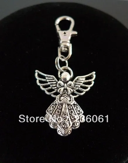 Винтажное серебряное кольцо для ключей с бантом и ангелом|ring for keys|key ringkey ring |