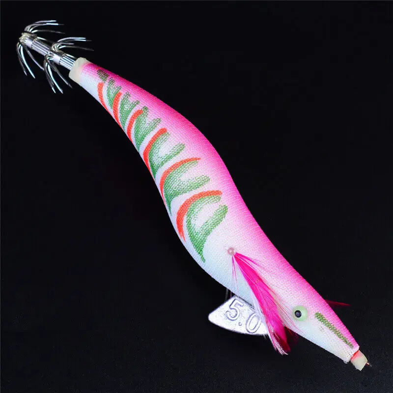 5pcs/lot Gorgons Saltwater Fishing Tackle 19cm/43g Squid Jig Octopus Hook Artificial Shrimp Lure for Cuttlefish 5.0# jig | Спорт и