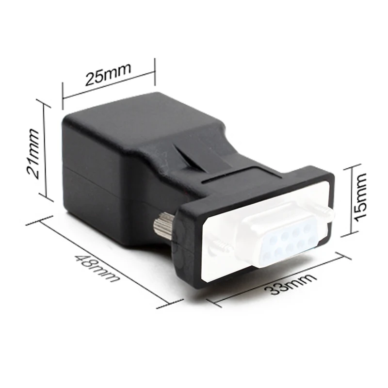 15pin VGA папа к RJ45 гнездовой разъем карты RGB HDB удлинитель LAN CAT5e CAT6 сетевой Ethernet