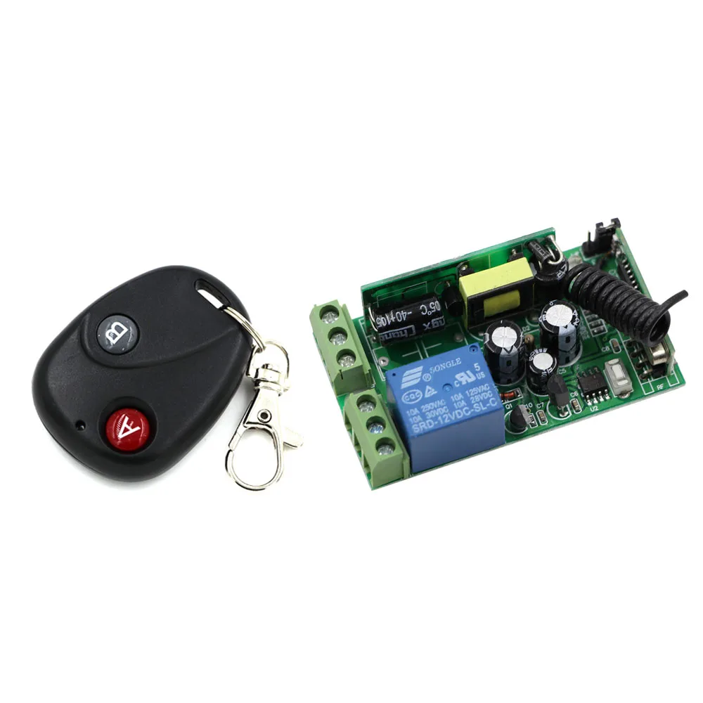 Новый 2 кнопочный беспроводной Радиочастотный переключатель с широким