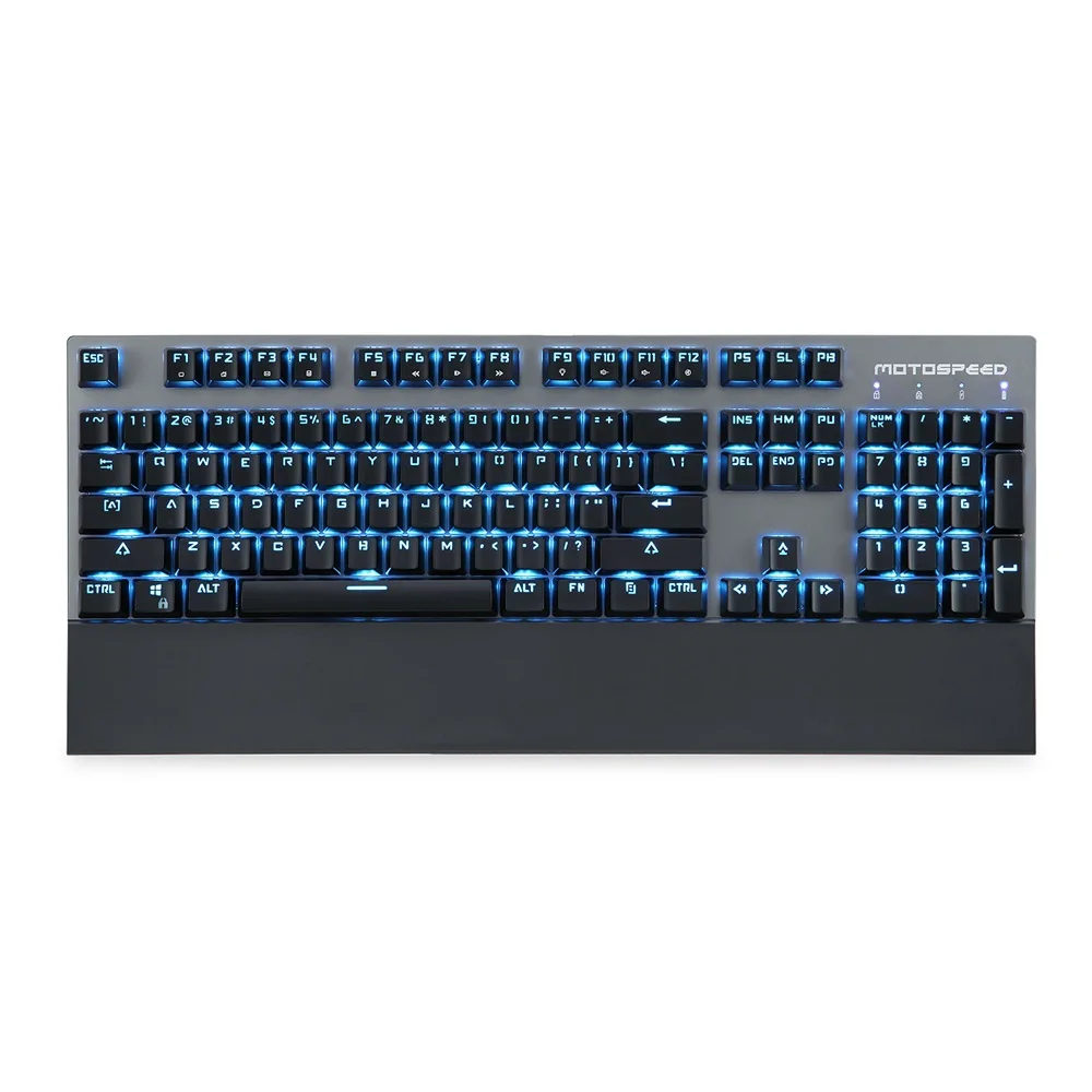 Black Motospeed GK89 2,4 ГГц Беспроводная/USB Проводная Механическая клавиатура с RGB подсветкой 104 клавиш Беспроводная игровая клавиатура - Цвет: Black