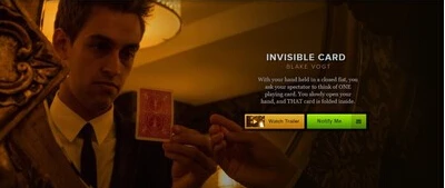 Невидимая карта от Blake Vogt волшебные фокусы | Игрушки и хобби