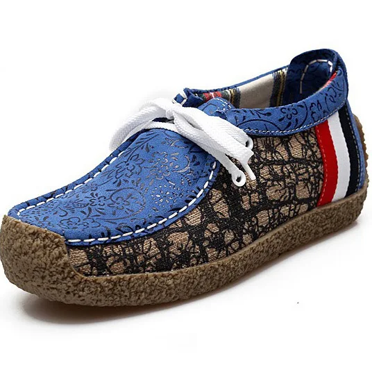 0178 Women's Slip On Sneakers Loafers Casual Geniune Leather Cowhide Low Top Flats Shoes | Обувь