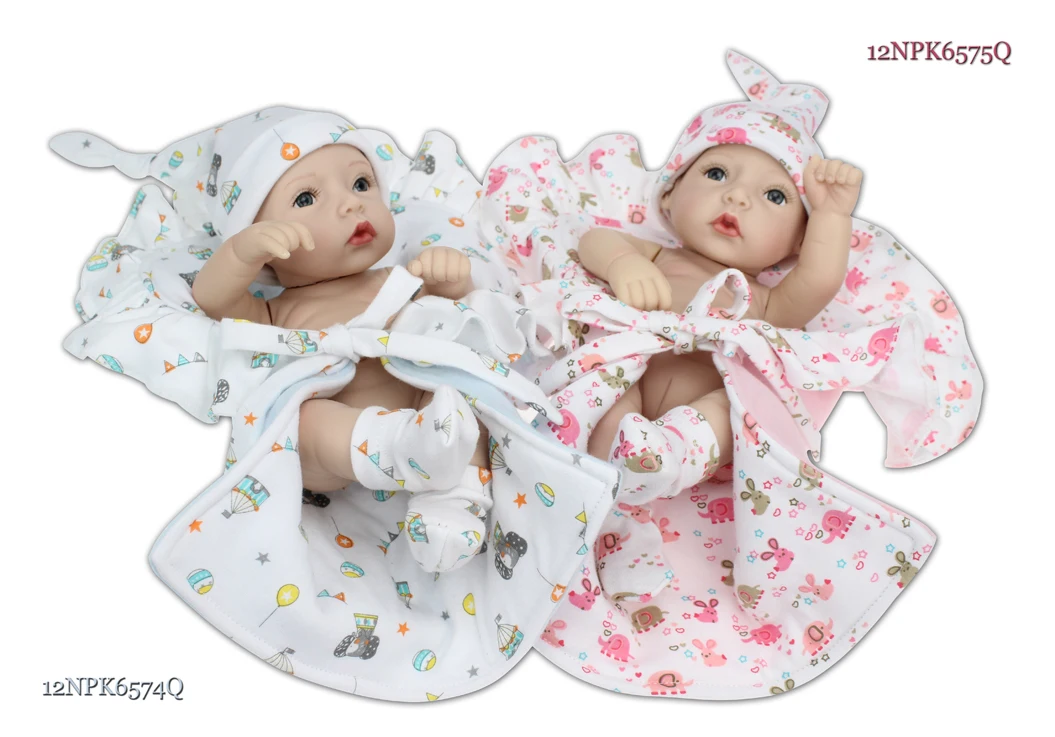 

28cm Mini Alive Bebe Reborn Baby Realistic Girl Twins Bonecas Reborn Dolls Full Silicone Body Kids Birthday Toys