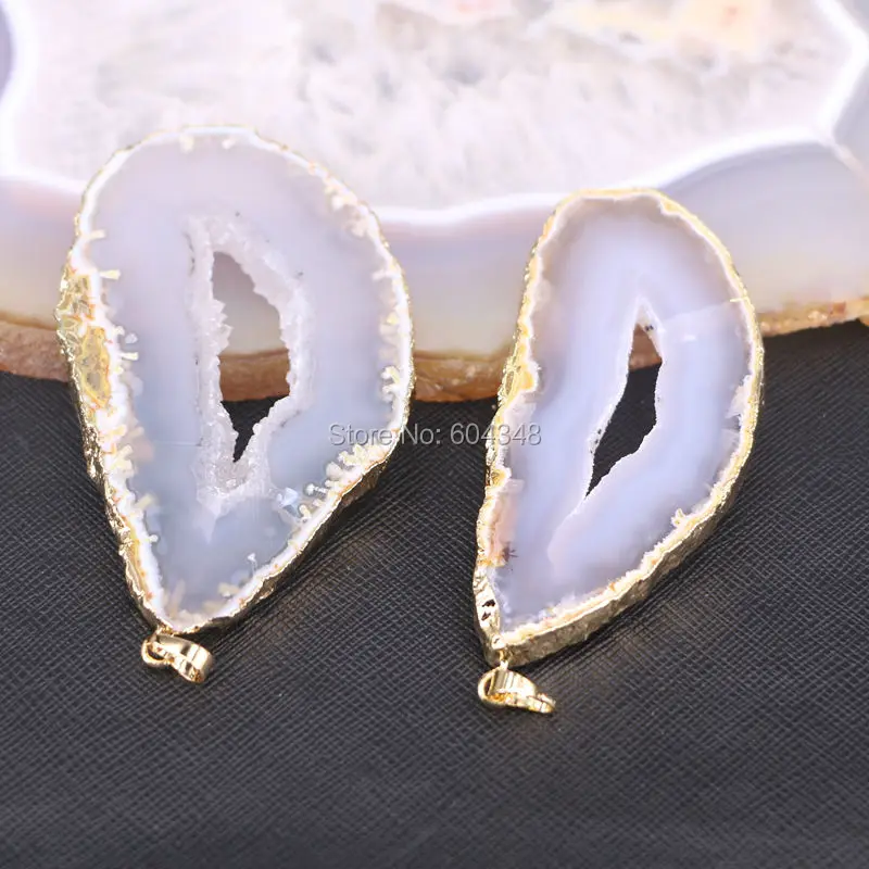 5 шт. подвеска из натурального камня золотого цвета|stone pendant|gem stone pendantf pendant |