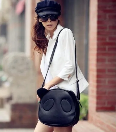 New Women Girls Cute Panda PU Leather Hobo Purse Handbag Shoulder Bag Cross Body | Багаж и сумки