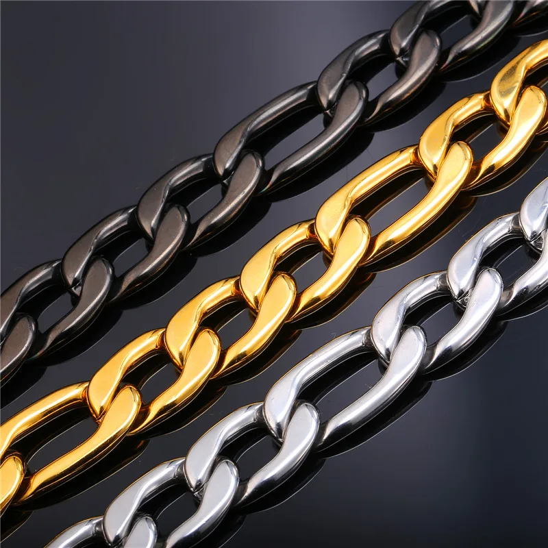 Мужской ювелирный комплект из цепочки и браслета нержавеющей стали|bracelet