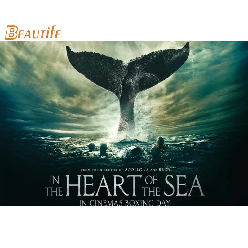 Новое поступление In the Heart of Sea плакат ткань Шелковый украшения дома настенный