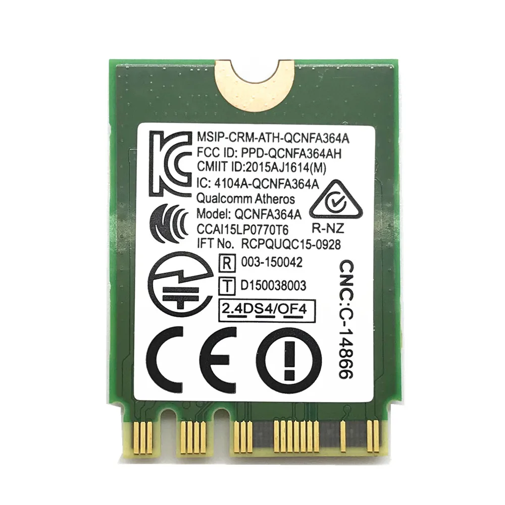 Для Bigfoot Killer Wireless AC 1535 Atheros QCNFA364A NGFF двухдиапазонный 802.11ac M.2 беспроводная карта +