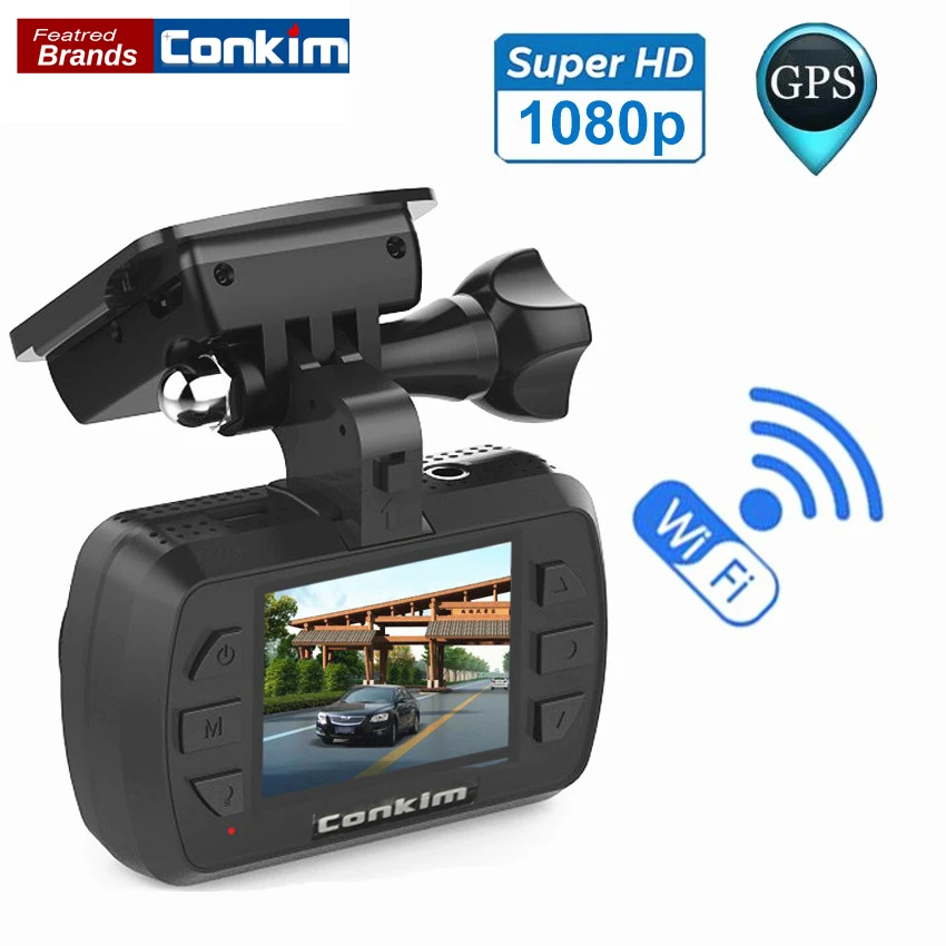 Conkim Wi-Fi Видеорегистраторы для автомобилей цифрового видео Регистраторы Novatek96655 1.5